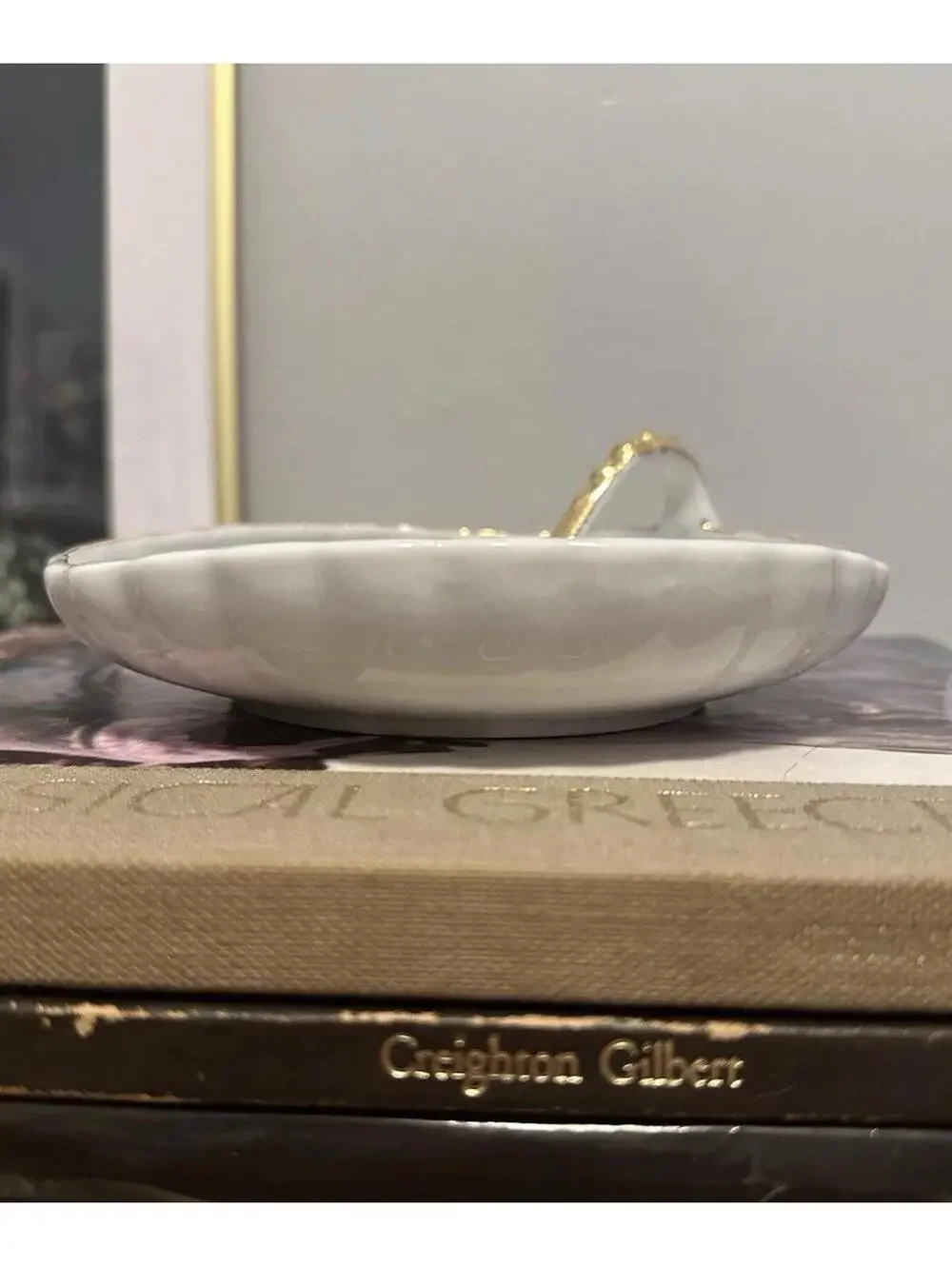 VTG Porcelain Lemon Dish Spring Violets Pattern Rossetti China Occupied Japan
